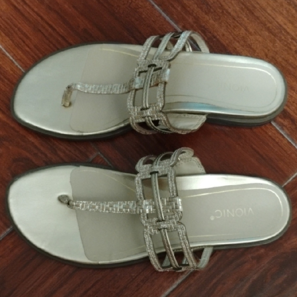 💋 VIONIC Alvana Women's Elegant Gold Sandals 💋 - Picture 4 of 8